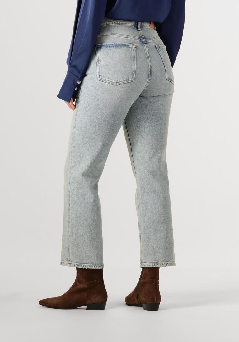 blauwe 7 for all mankind mom jeans logan stovepipe sahara
