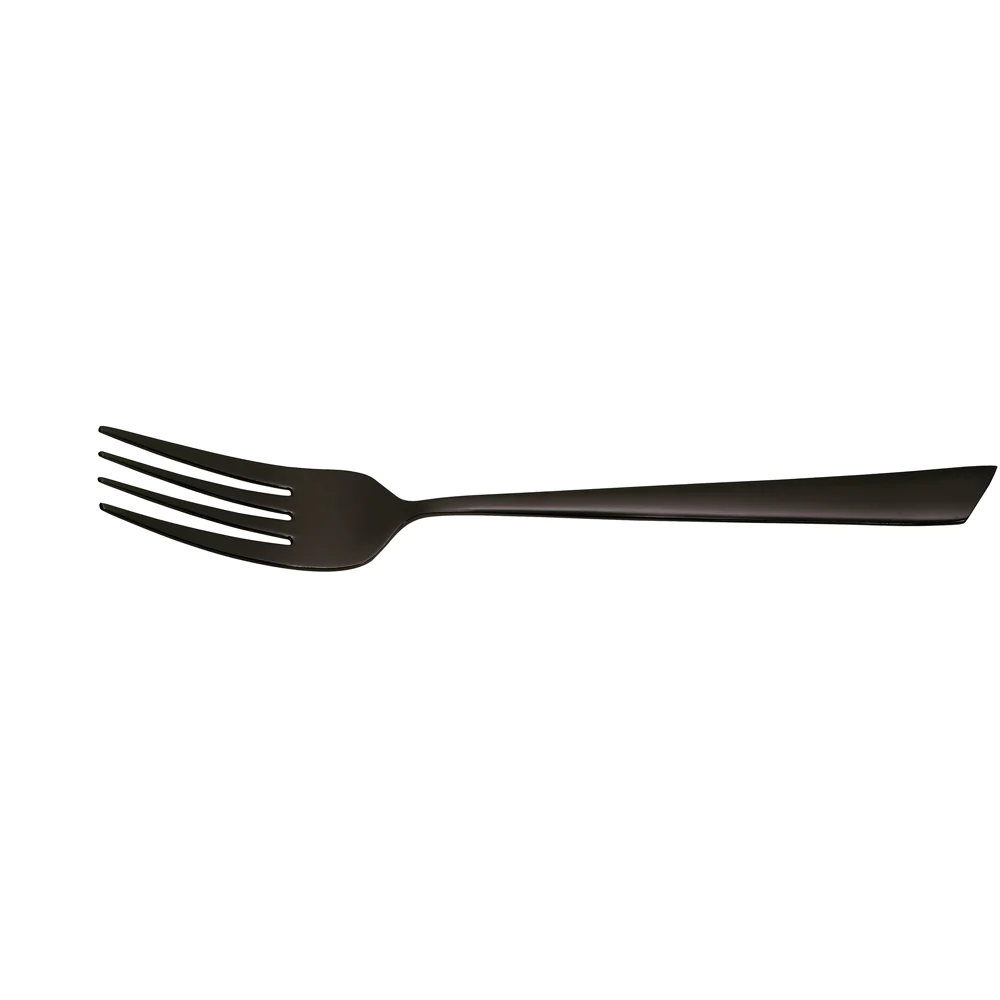 Fourchette de table monobloc Delta black inox (lot de 6) Jean Dubost