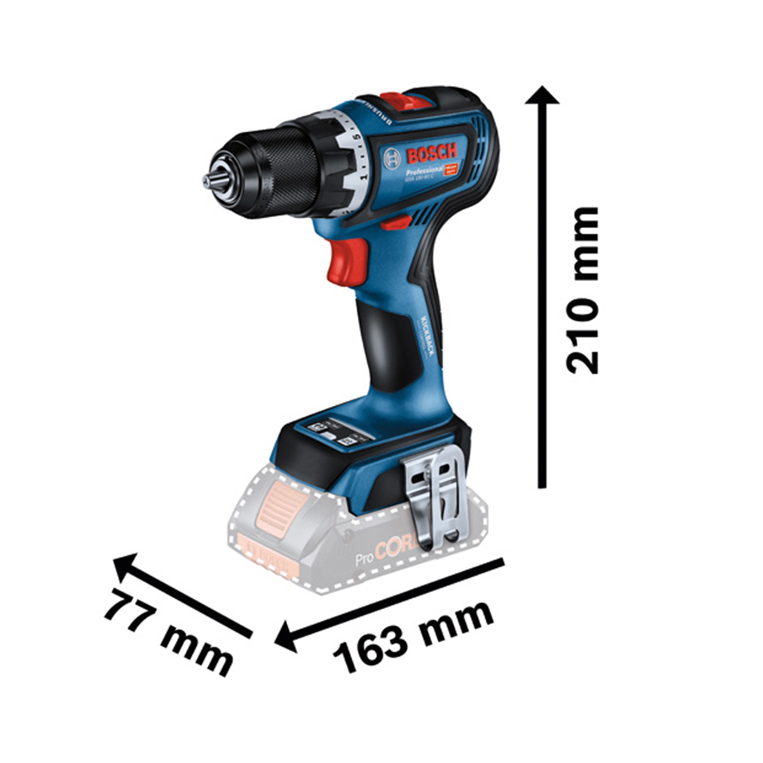 Bosch GSR 18V-90 C (2xPC4/0Ah CoMo L-BOXX) (0.601.9K6.005)
