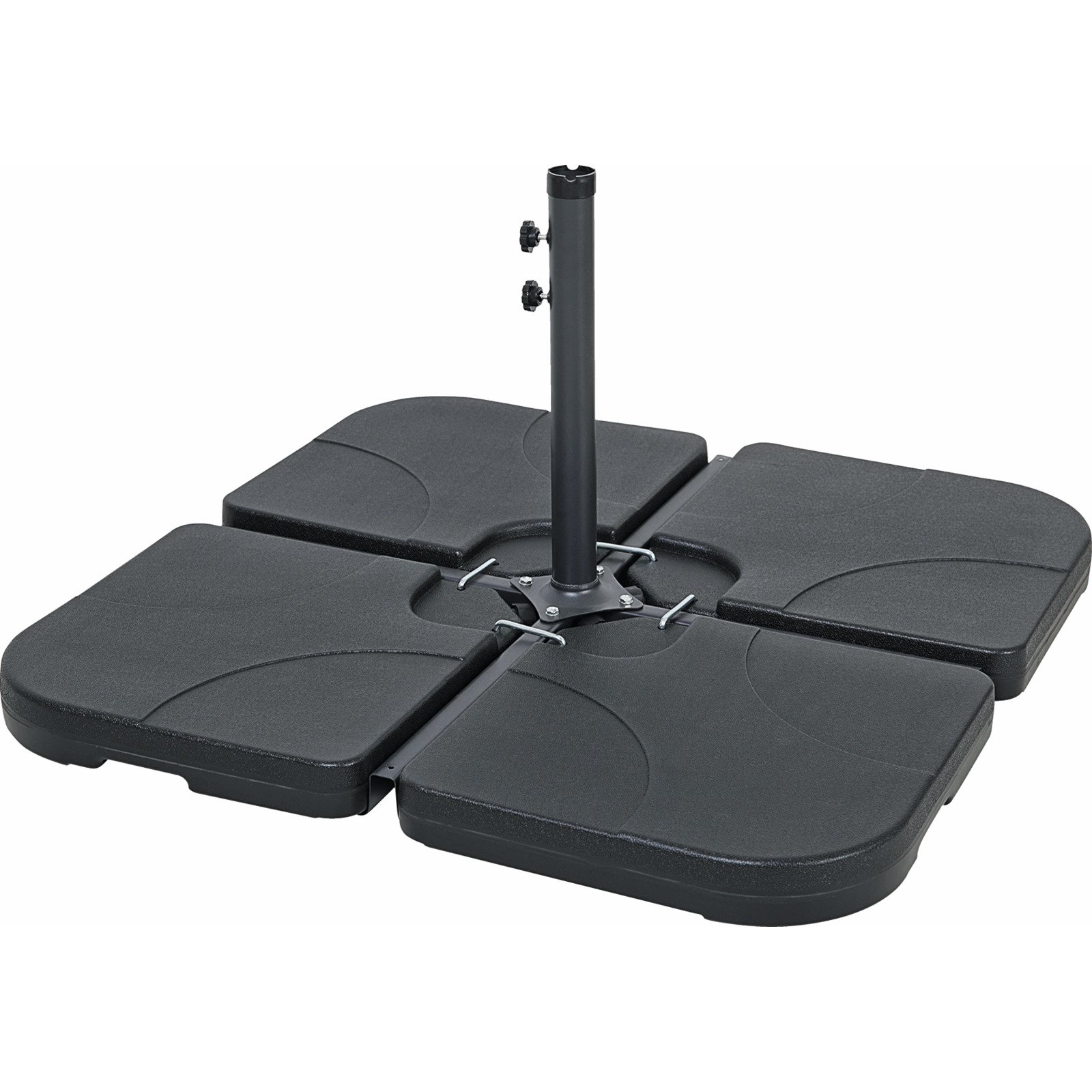 Schirmsockel Quadro 4-teilig füllbar