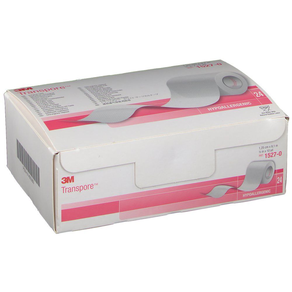 3M Transpore 1,25 cm x 9,1 m
