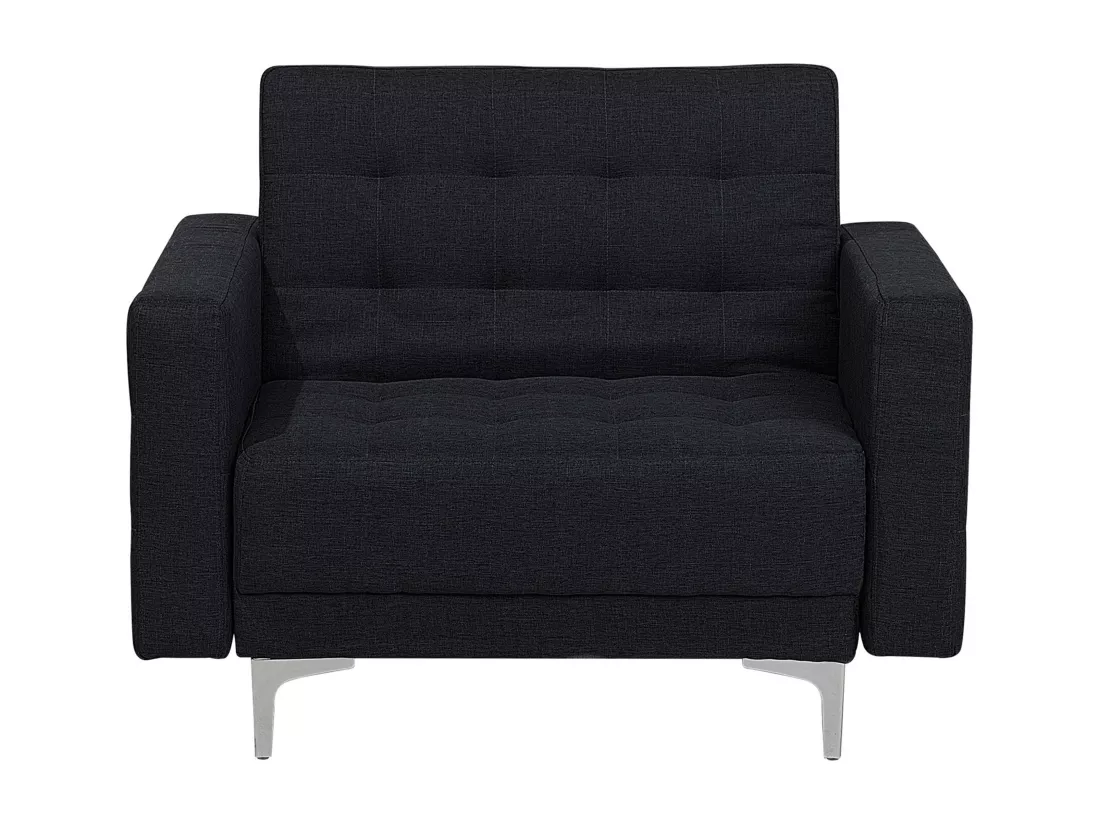 Ensemble canapé et fauteuils en tissu gris graphite 5 places ABERDEEN