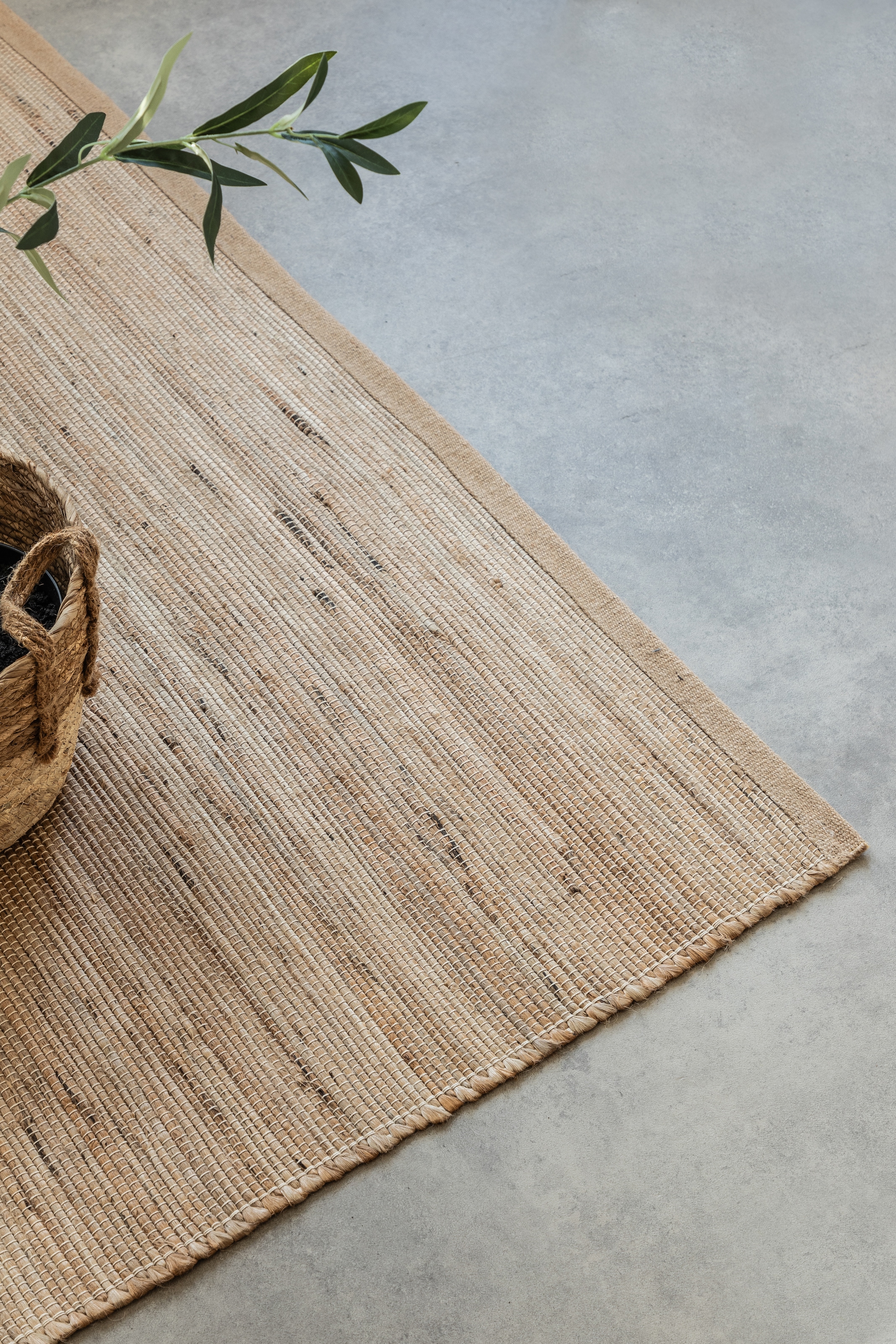 HANSE Home Teppich »Dhaka Juteteppich« rechteckig 5 mm Höhe Läufer, handgewebt, Jute, Wolle, Natur, Wohnzimmer, Flur, Klassisch