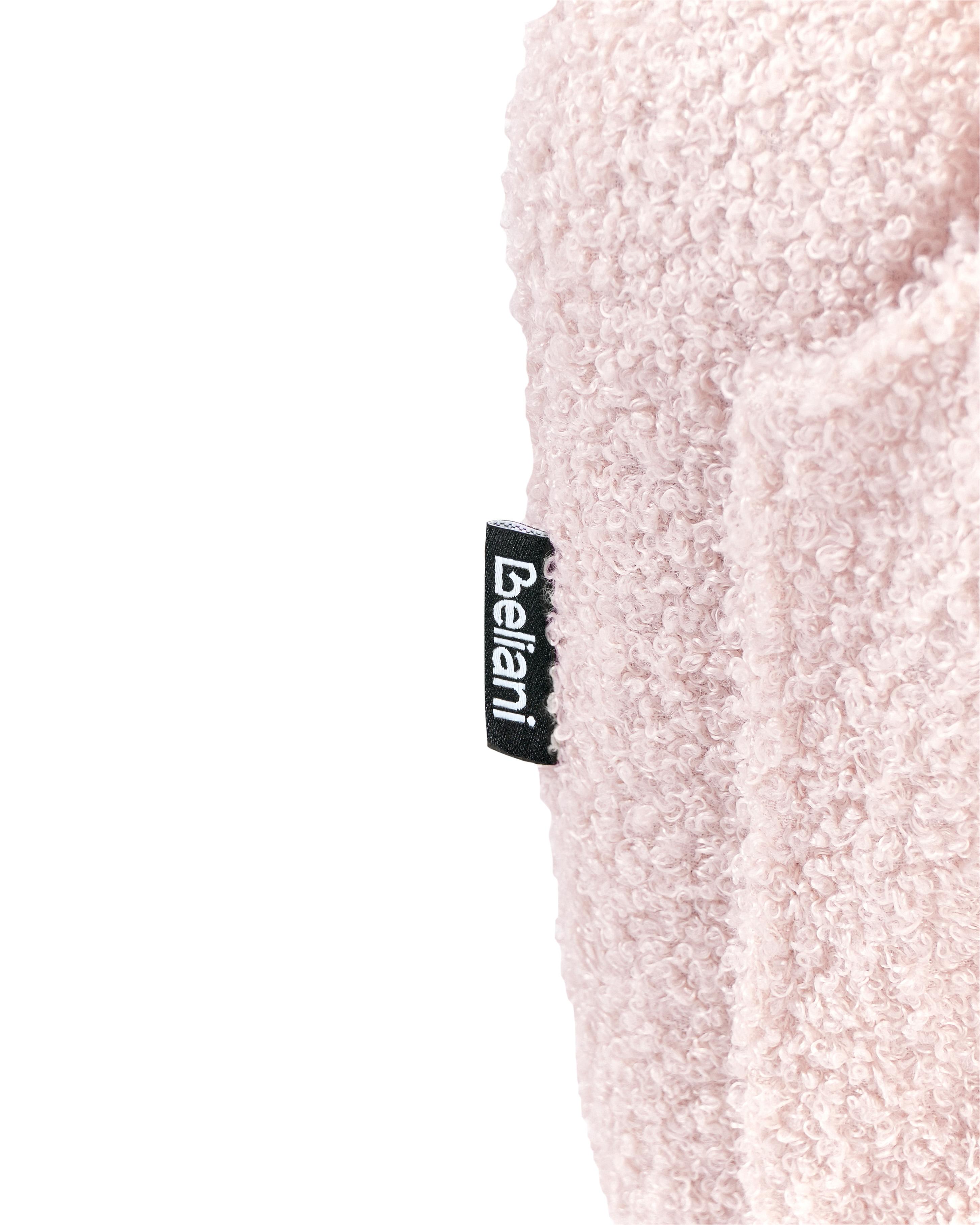 Kinderschommelstoel NORBY Bouclé Pastelroze