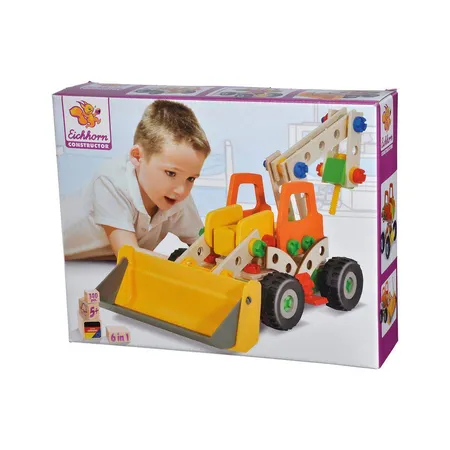Simba Eichhorn Constructor Radlader und andere Modellvarianten, 140 Teile