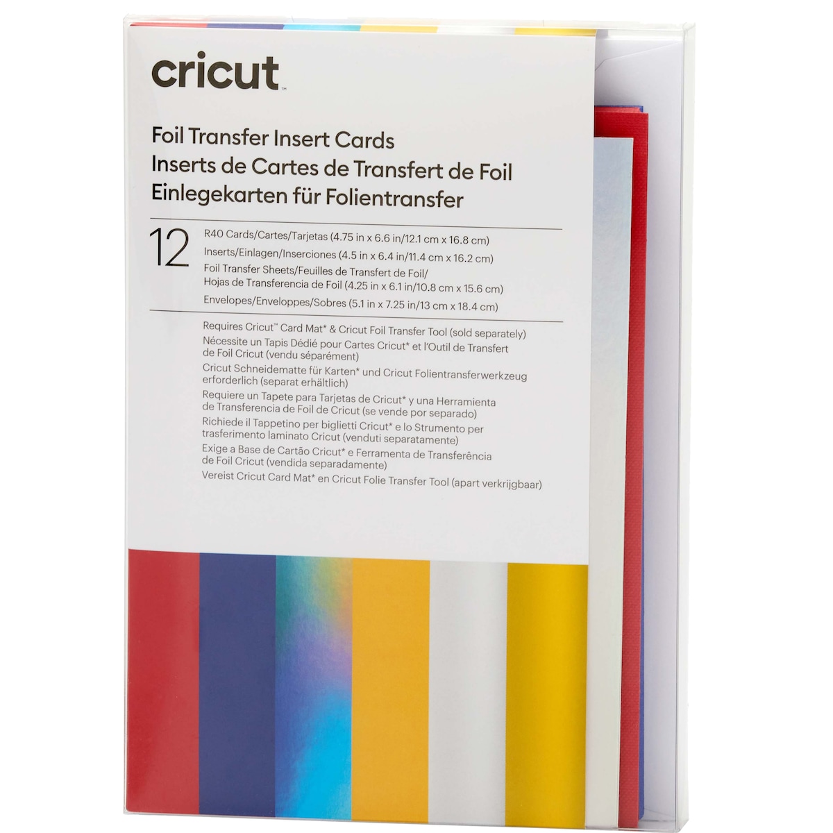 Cricut Foil innleggskort 12-pakk (feiring)