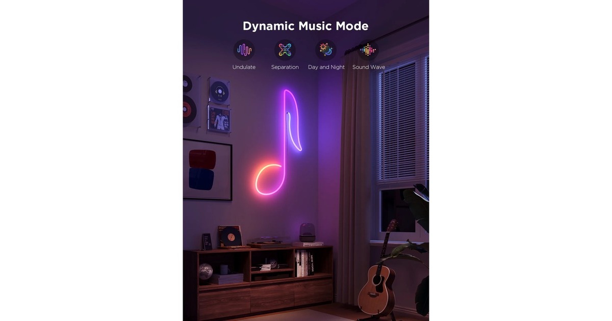GoveeNeon Rope Light 2 ledstrip  (Wit, 4 meter, 2,4GHz wifi, Bluetooth)