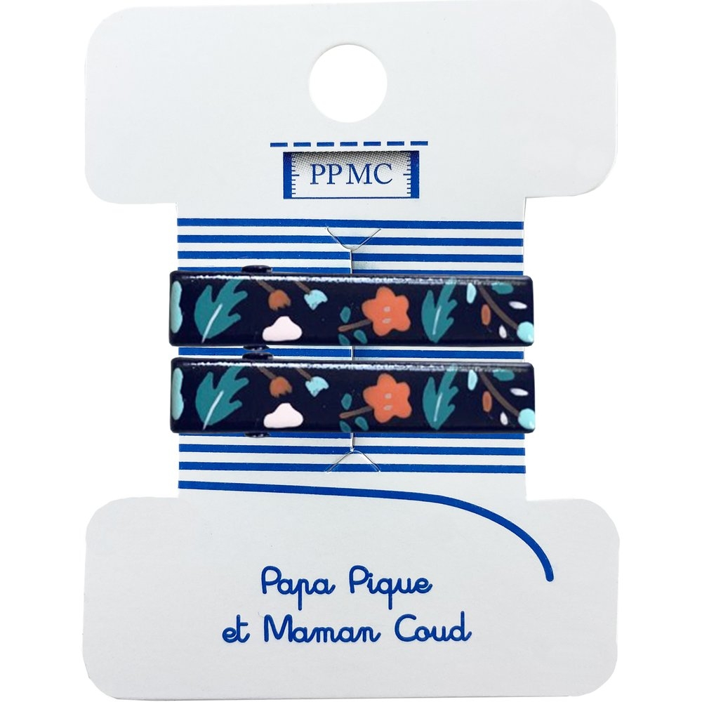 Petite Barrette Croco Huppette Fleurie Cr078
