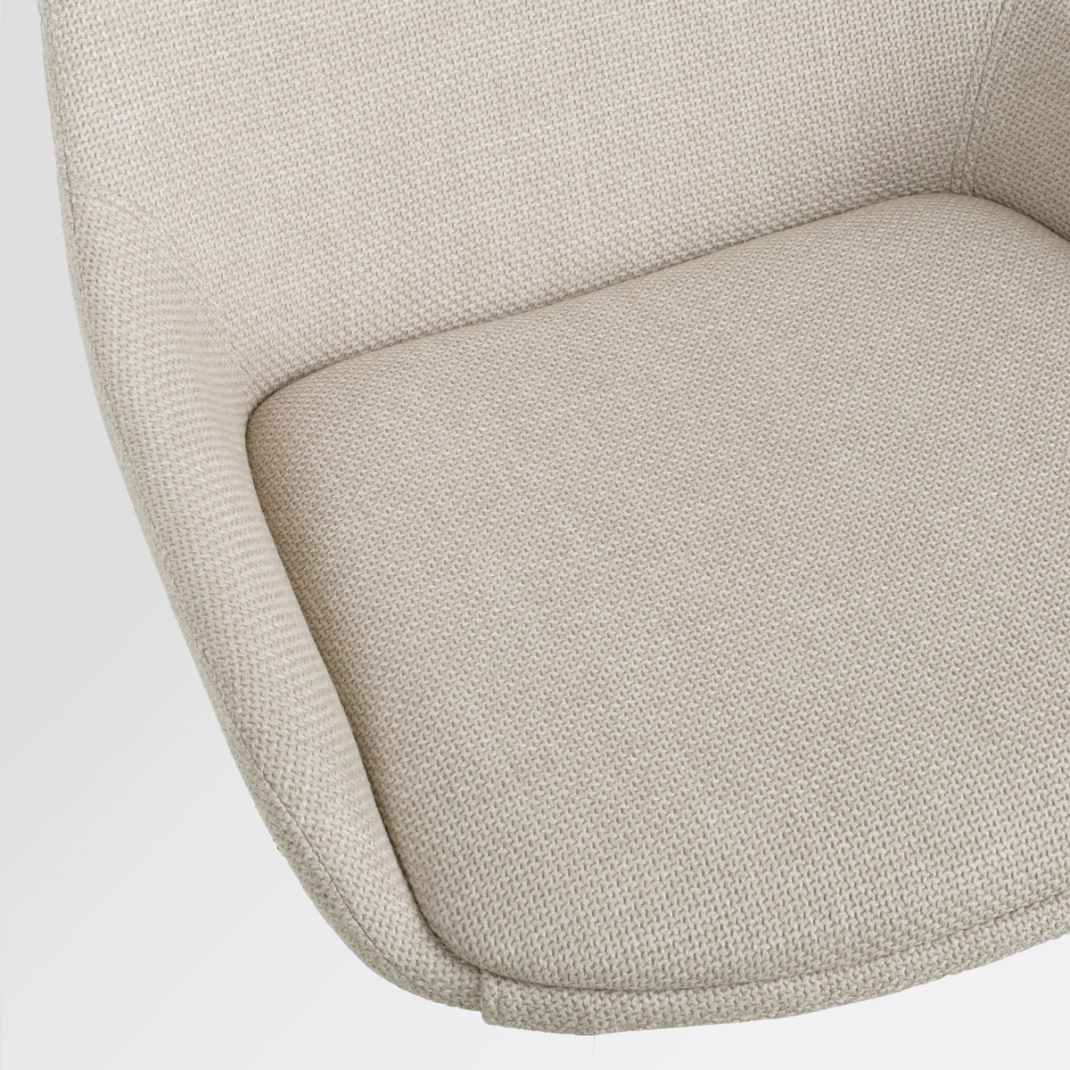 Eetkamerstoel Noa-Isa beige - wit onderstel