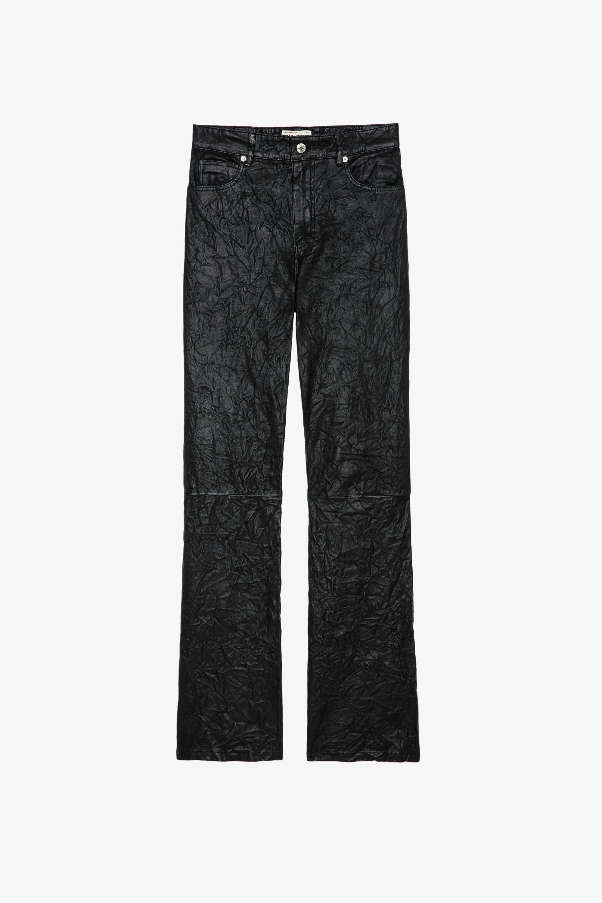 Pantalon Evy Cuir Froissé