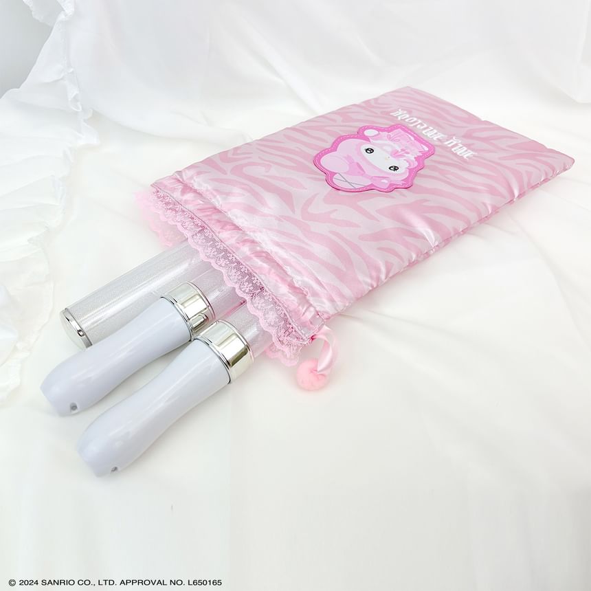 SHOBIDO - My Melody / Kuromi Drawstring Travel Makeup Pouch (Twin Idol-serie)
