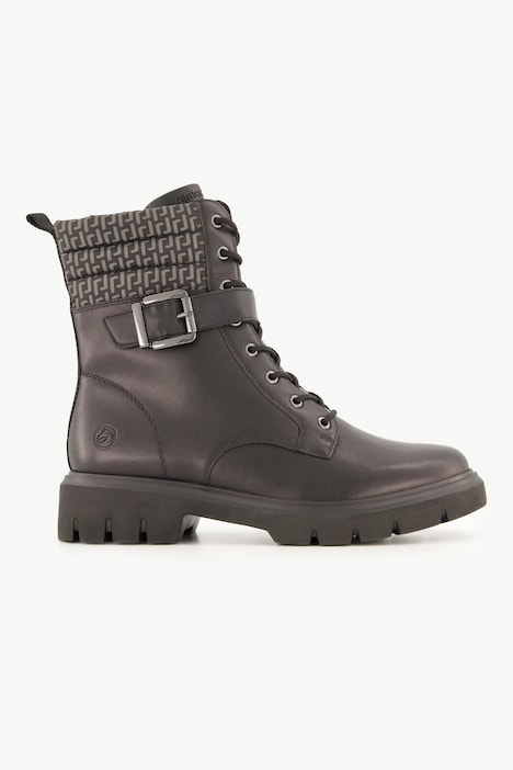 Remonte Leder-Bikerboots, Lammwollfutter, Zipper, Weite G