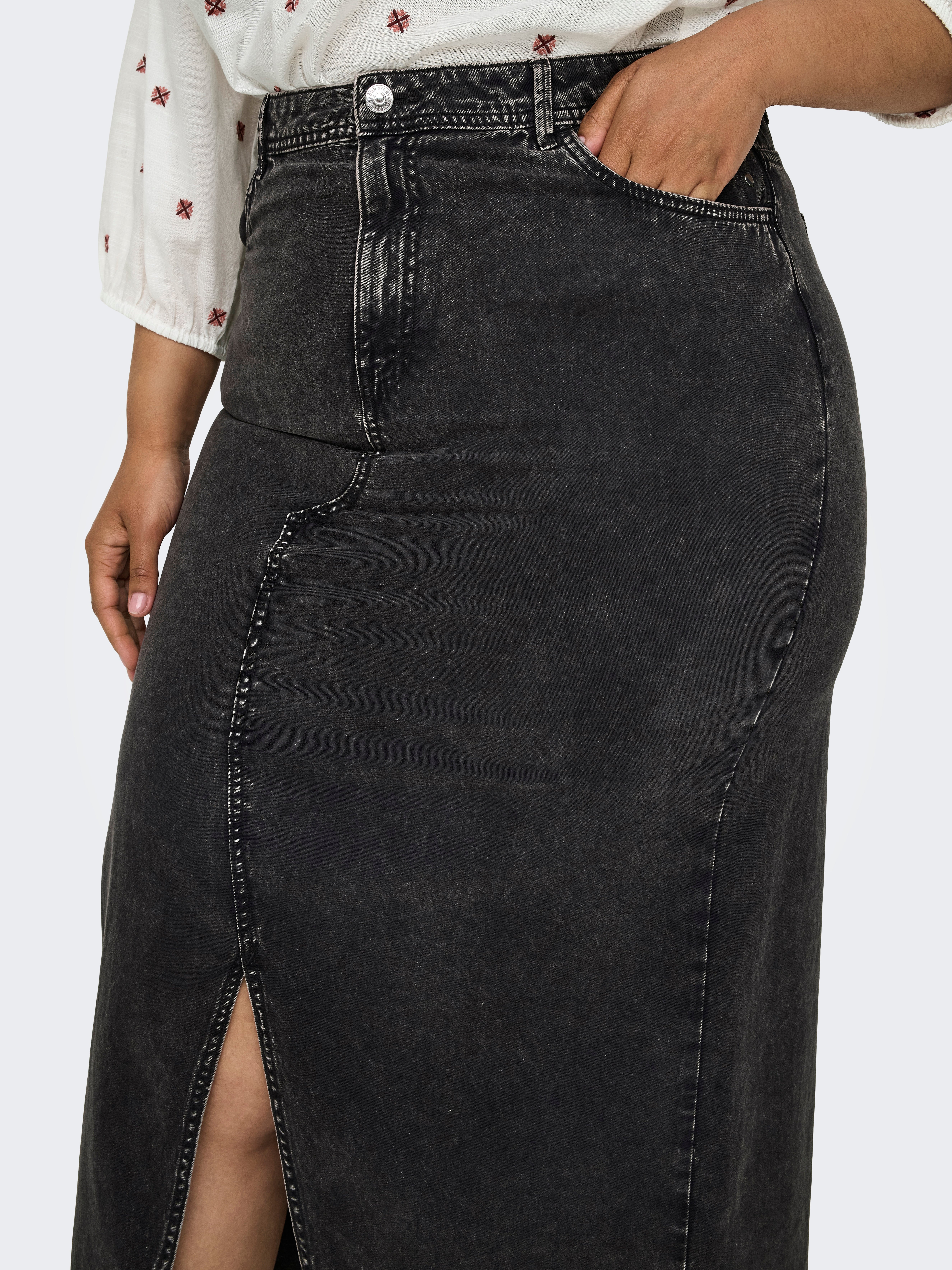 CARMANJA Jeansrock Black