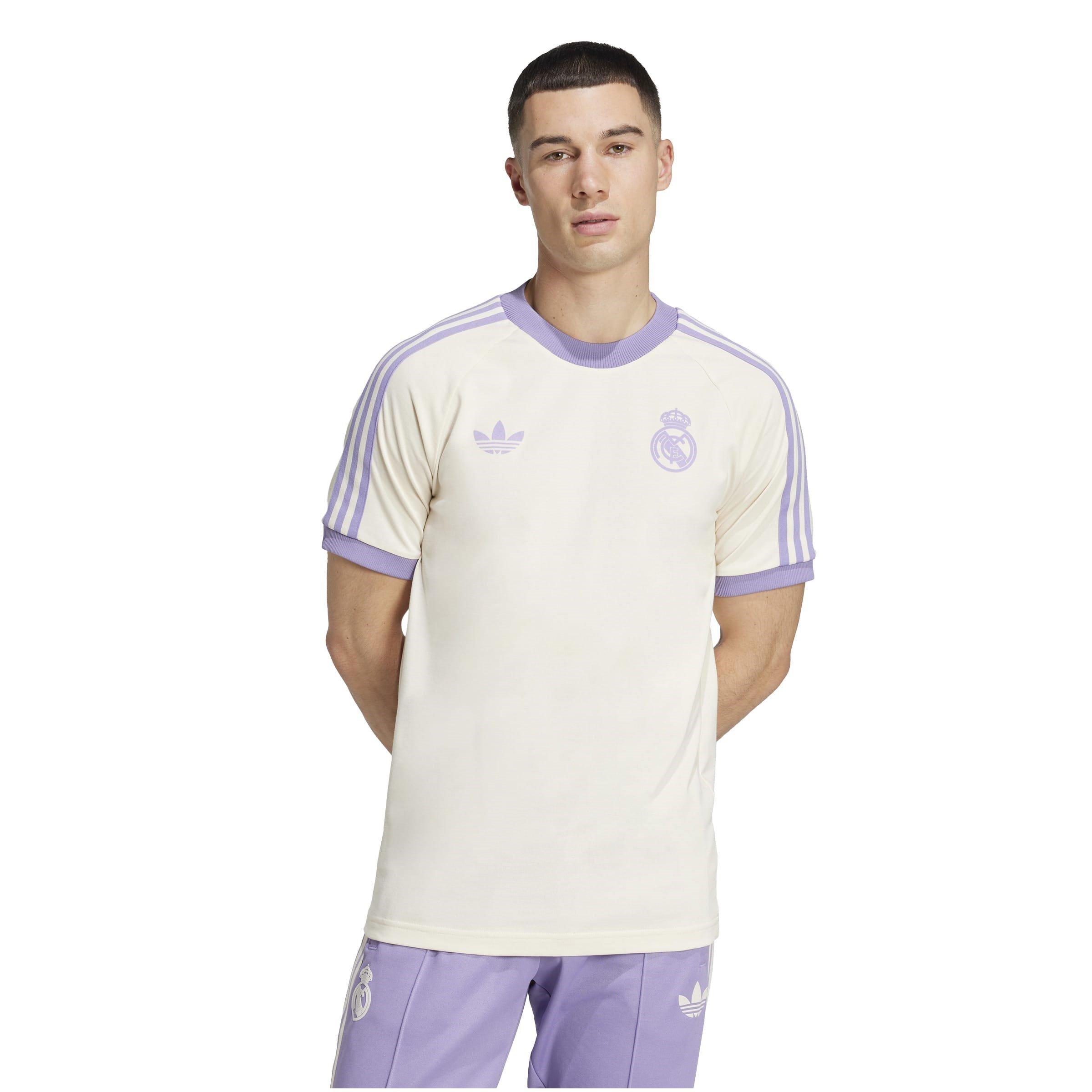 adidas Originals Real Madrid Adicolor Classics 3 Stripes T Shirt Adults