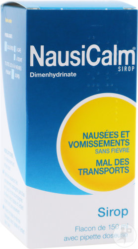 Nogues NausiCalm Adultes Diménhydrinate Sirop Nausées Vomissements Flacon 150ml