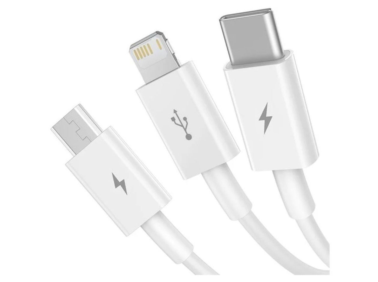 CABOS BASEUS CARREGAMENTO RÁPIDO BRANCO 1 M