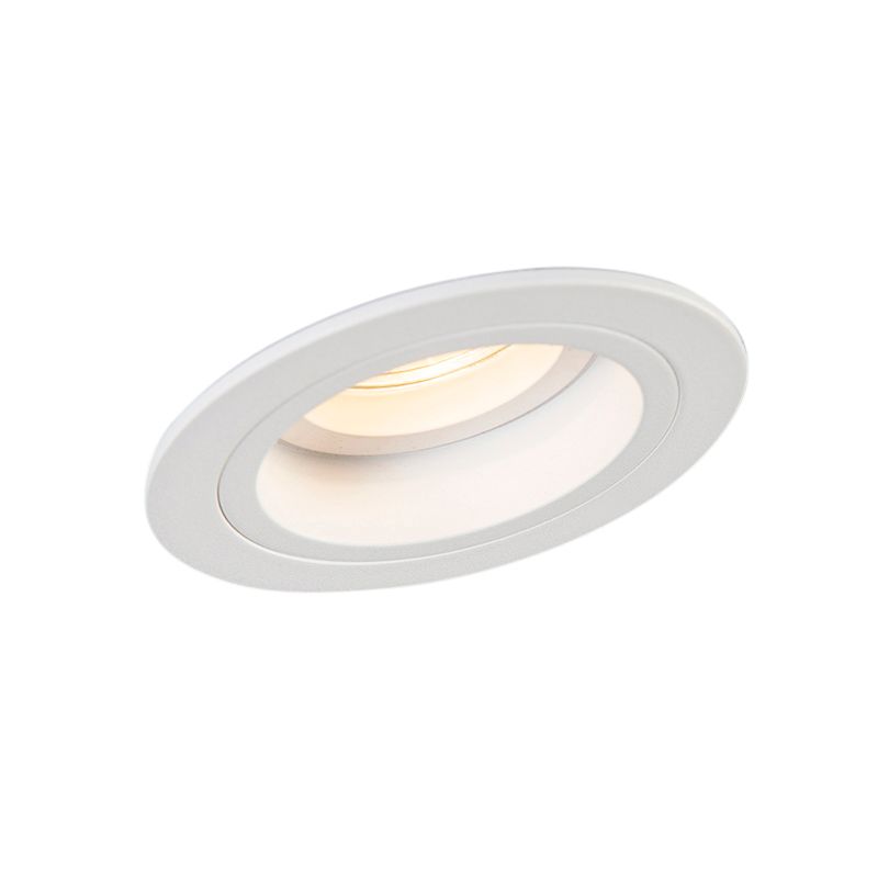 Set van 6 Inbouwspot rond wit draai- en kantelbaar - Chuck