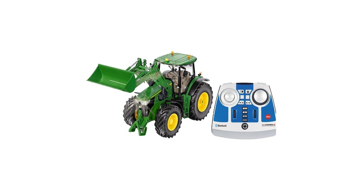SIKUControl32 - John Deere 7310R met frontlader en Bluetooth afstandsbedieningsmodule RC  (6795)