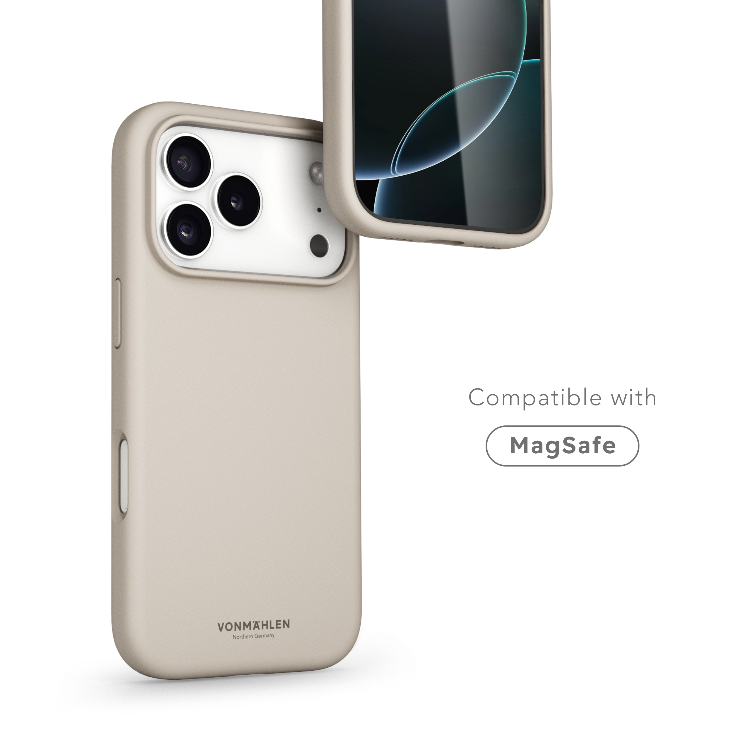 iPhone 17 Pro MagSafe Soft Silicone Hülle Case Recycled (MSC00107) - Cream