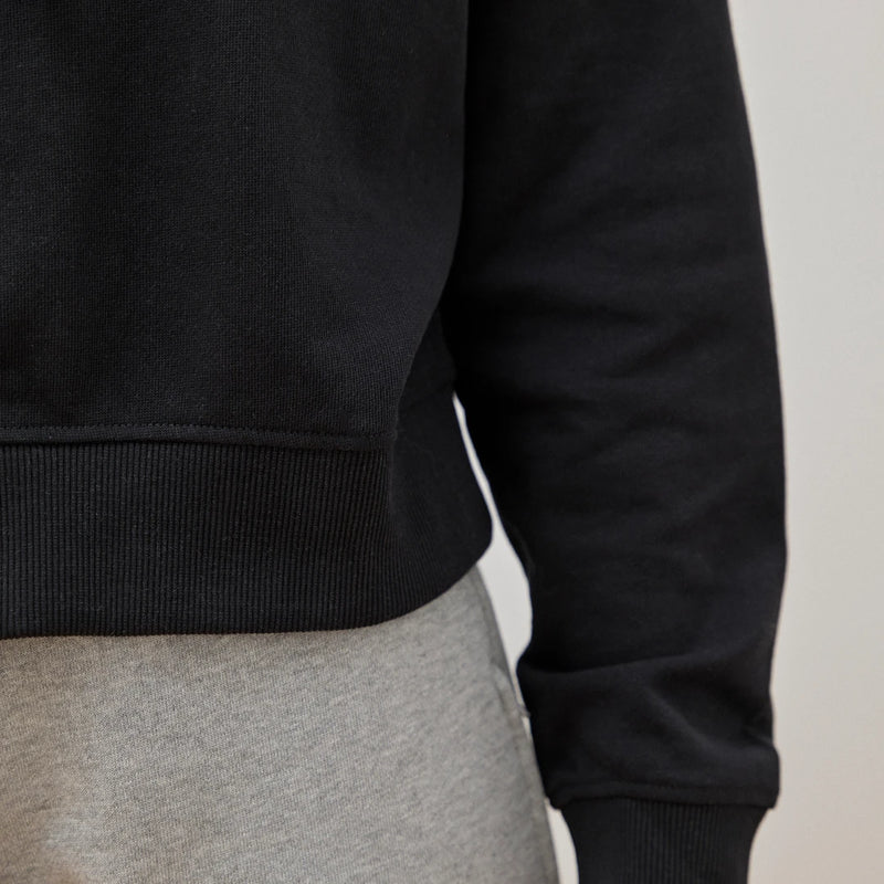 Hoodie Damen aus Bio-Baumwolle Schwarz