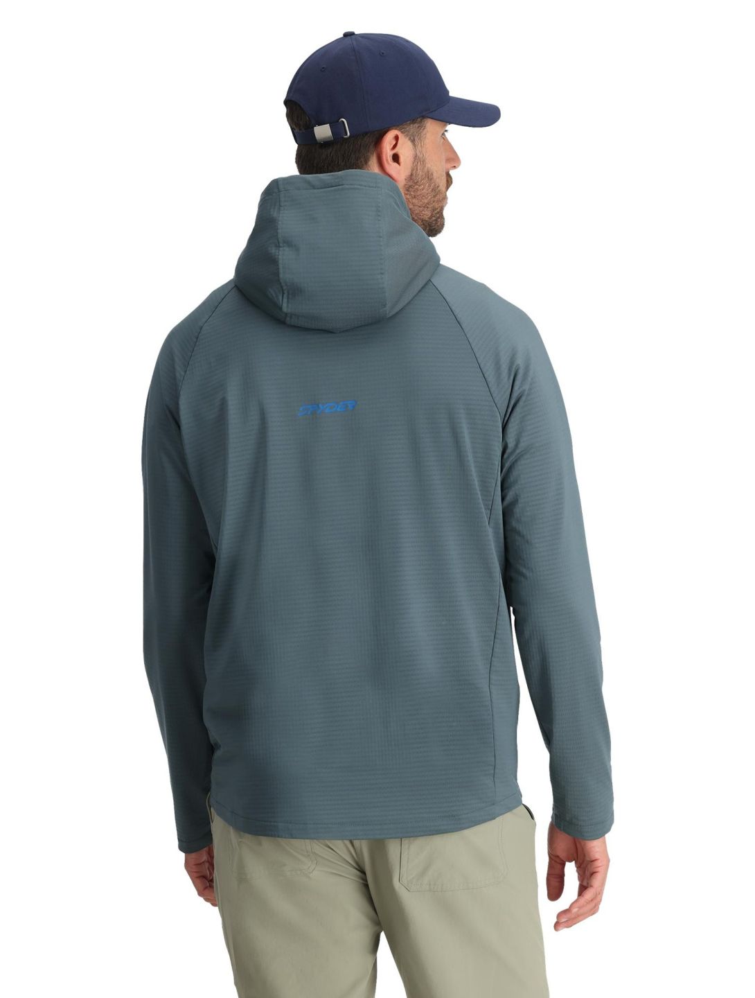 Gridweb Fleece Hoodie vest heren