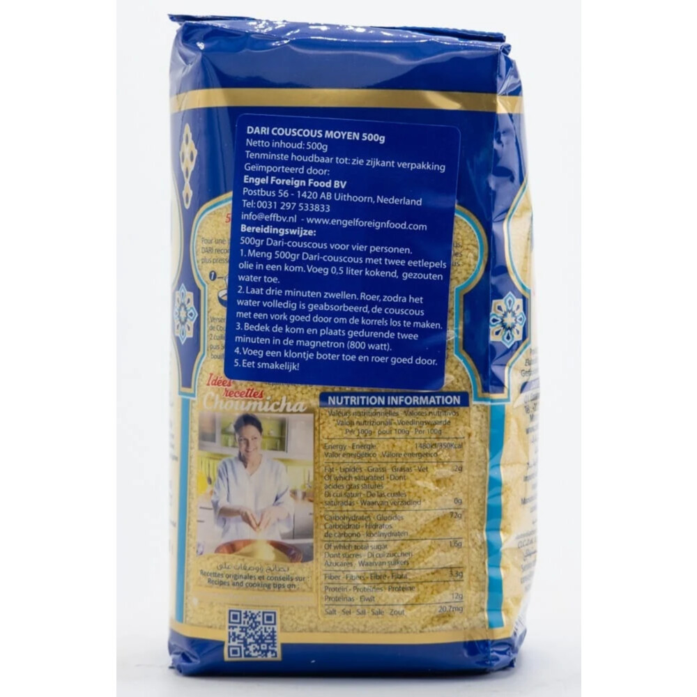 3x Dari Couscous Medium 500 gr