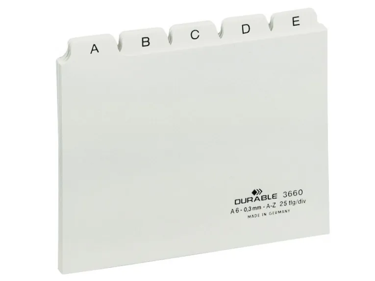 Durable 3660/02, Hvid, 148 mm, 105 mm, 25 stykker
