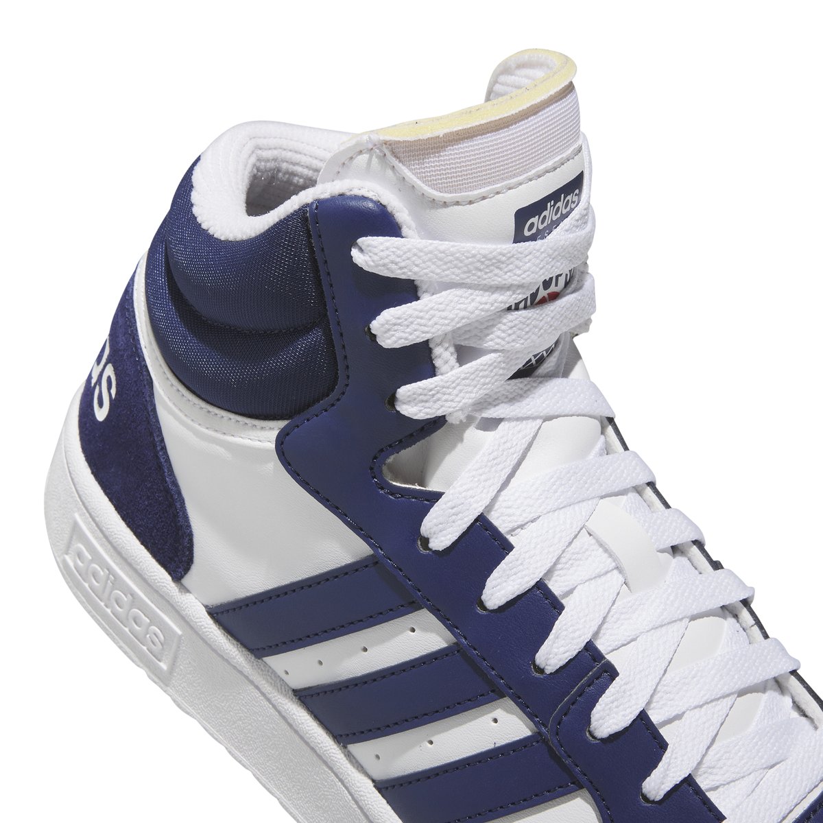 ADIDAS-Hoopsmid-tb.-Baskets de basketball - Talon plat - Gris Clair