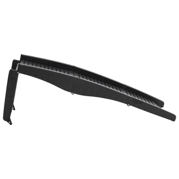 vidaXL Sammenleggbar hunderampe svart 153x40x12,5 cm plast