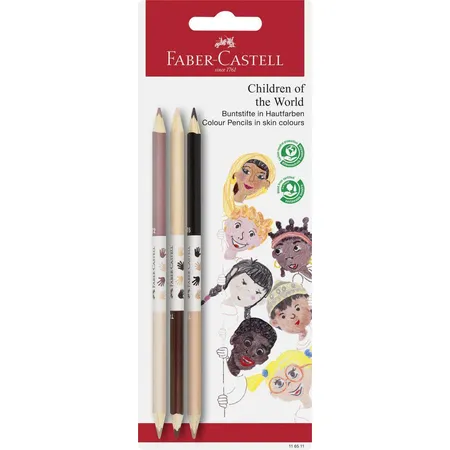 Faber-Castell Buntstifte Kinder der Welt Hautfarben