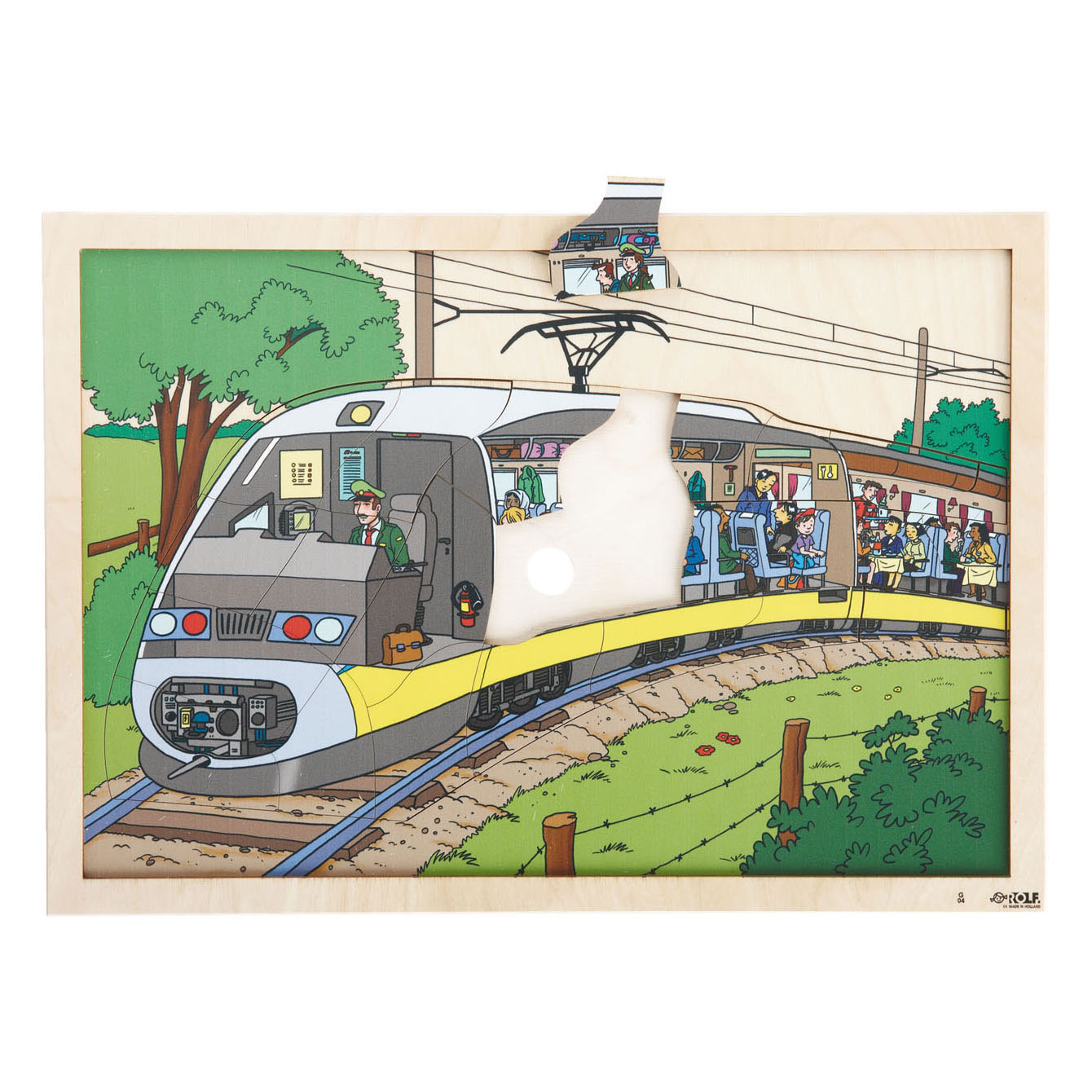 Rolf - Houten Inkijkpuzzel, 60st.