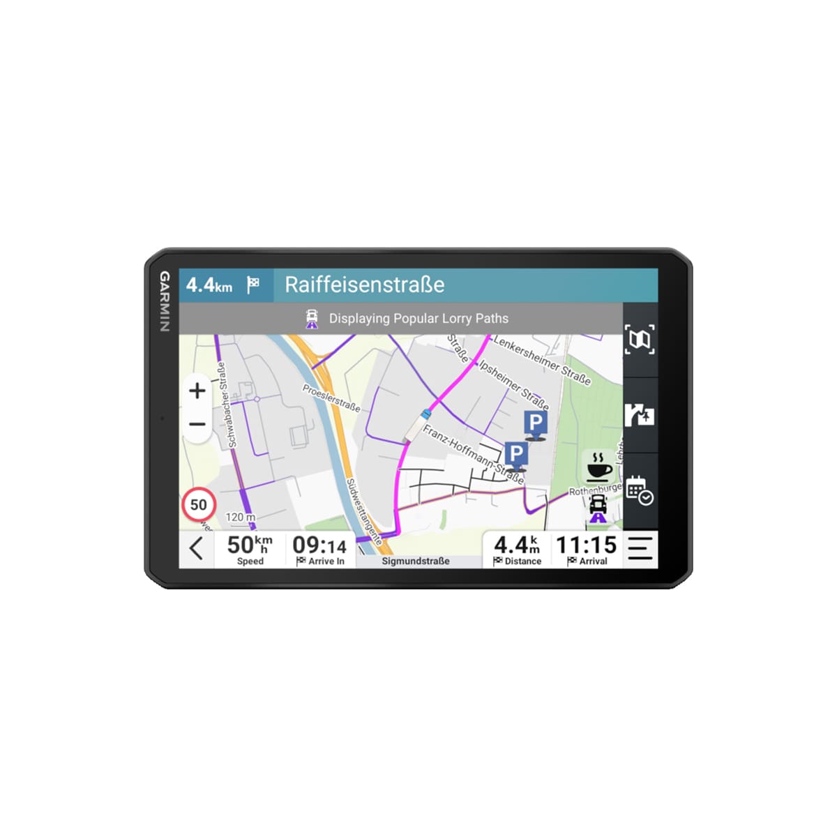 Garmin dēzl LGV820 lastebil-GPS