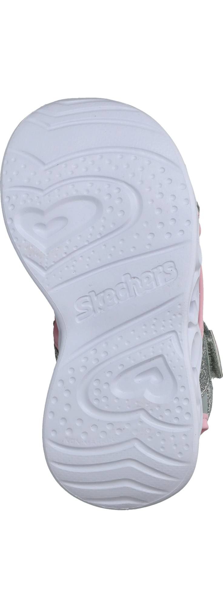 Skechers Heart Lights Sandalen Zilver Meisjes