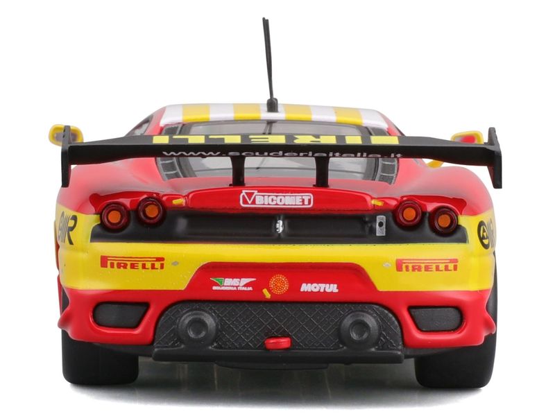 BBurago Ferrari Racing F430 GT2 2008 Rot 1:43 Sammlermodell im Massstab 1:43
