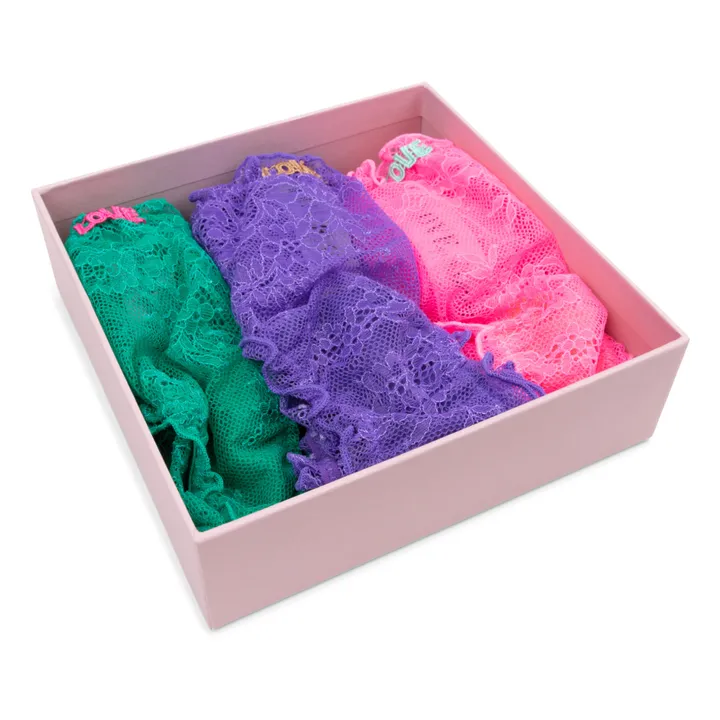 Love Stories Lot de 3 Culottes Lola | Rose