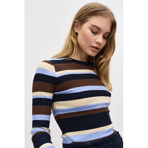 mbyM Minnie Striktrøje, Serenity Lurex Stripe, M