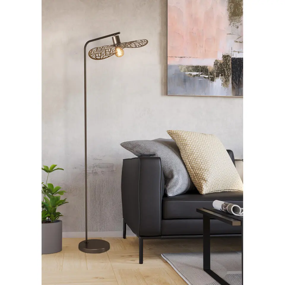 EGLO Swaby Vloerlamp - E27 - 159.5 cm - Brons