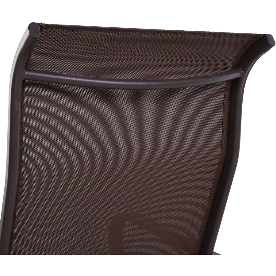 Outsunny Schaukelstuhl mit Ergonomischer Form braun