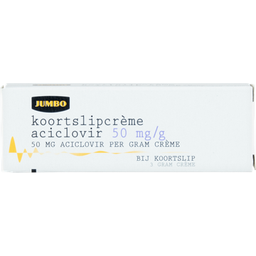 Jumbo Koortslipcrème Aciclovir 50 mg/g 3 g