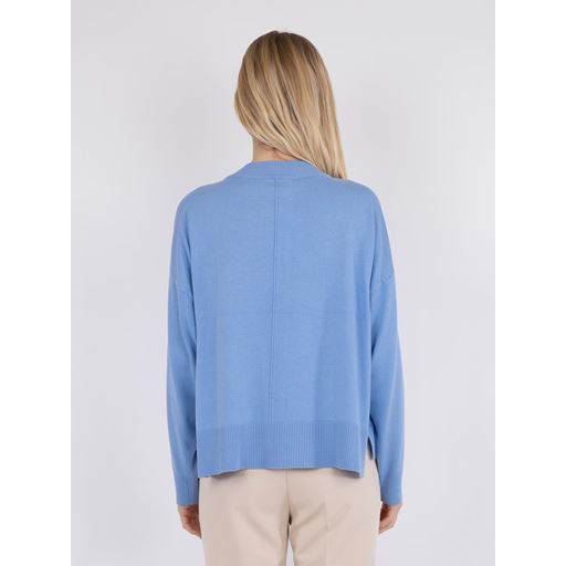Neo Noir Binni Solid Striktrøje, Sky Blue, 36