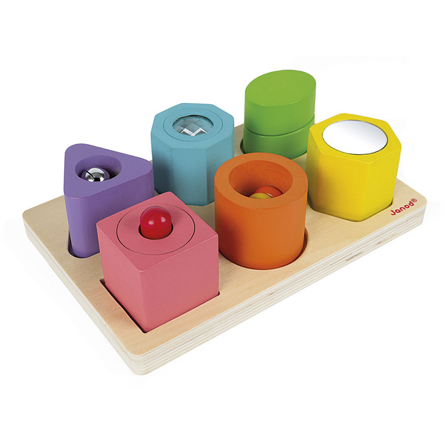 Janod I Wood - Vorm en geluid puzzel