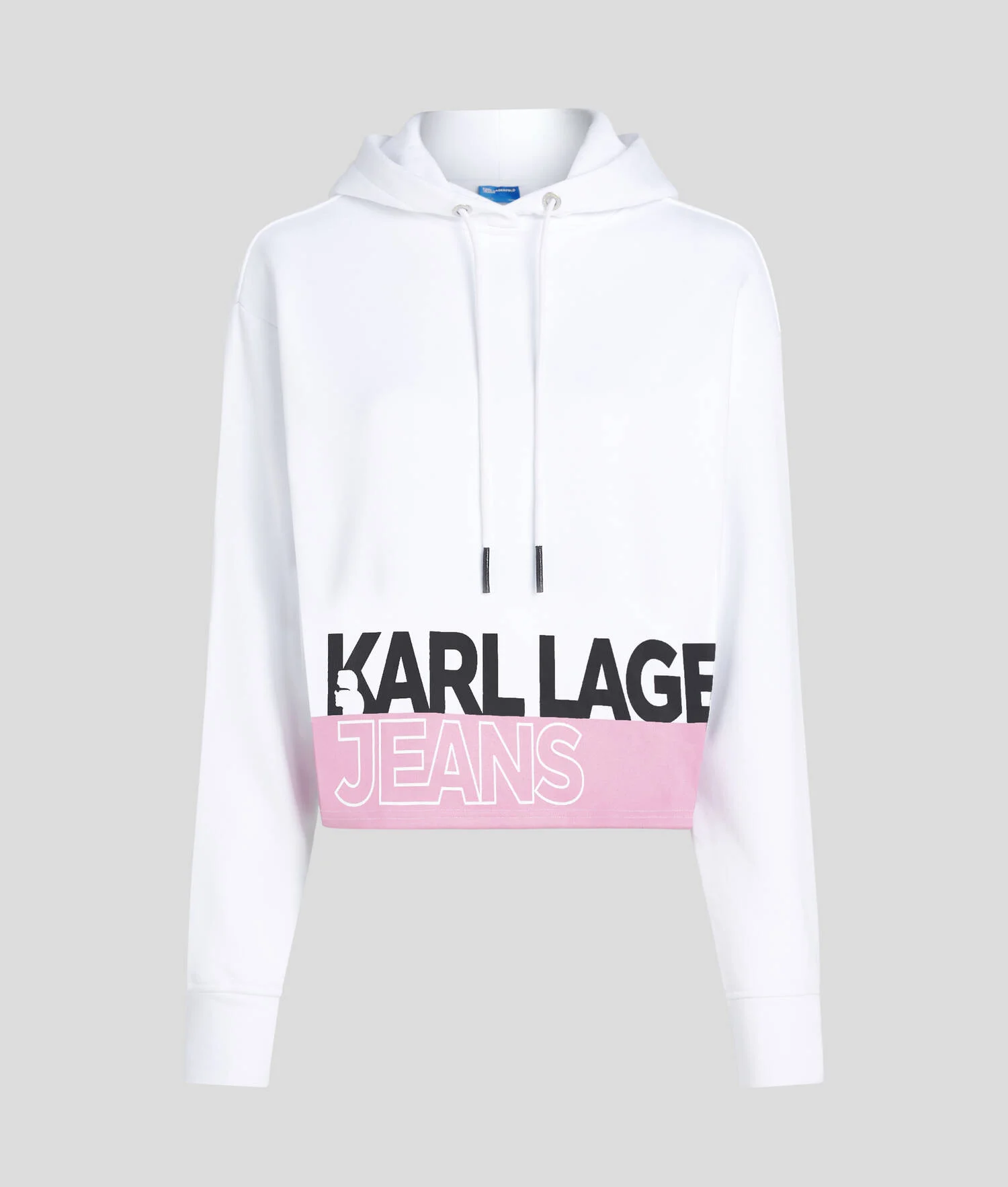SWEAT À CAPUCHE RAYÉ AVEC LOGO KLJ