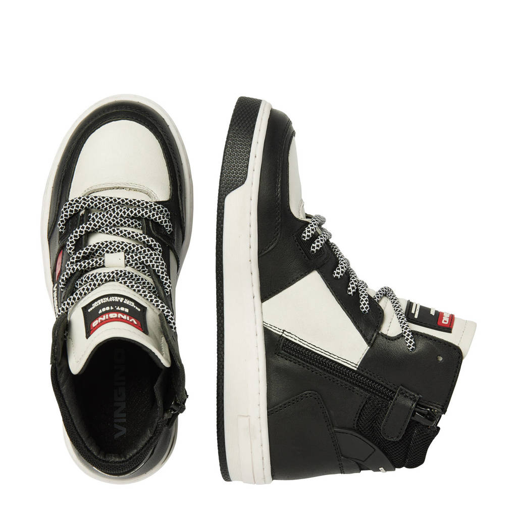 Vingino Duncan Midleren sneakers zwart/rood