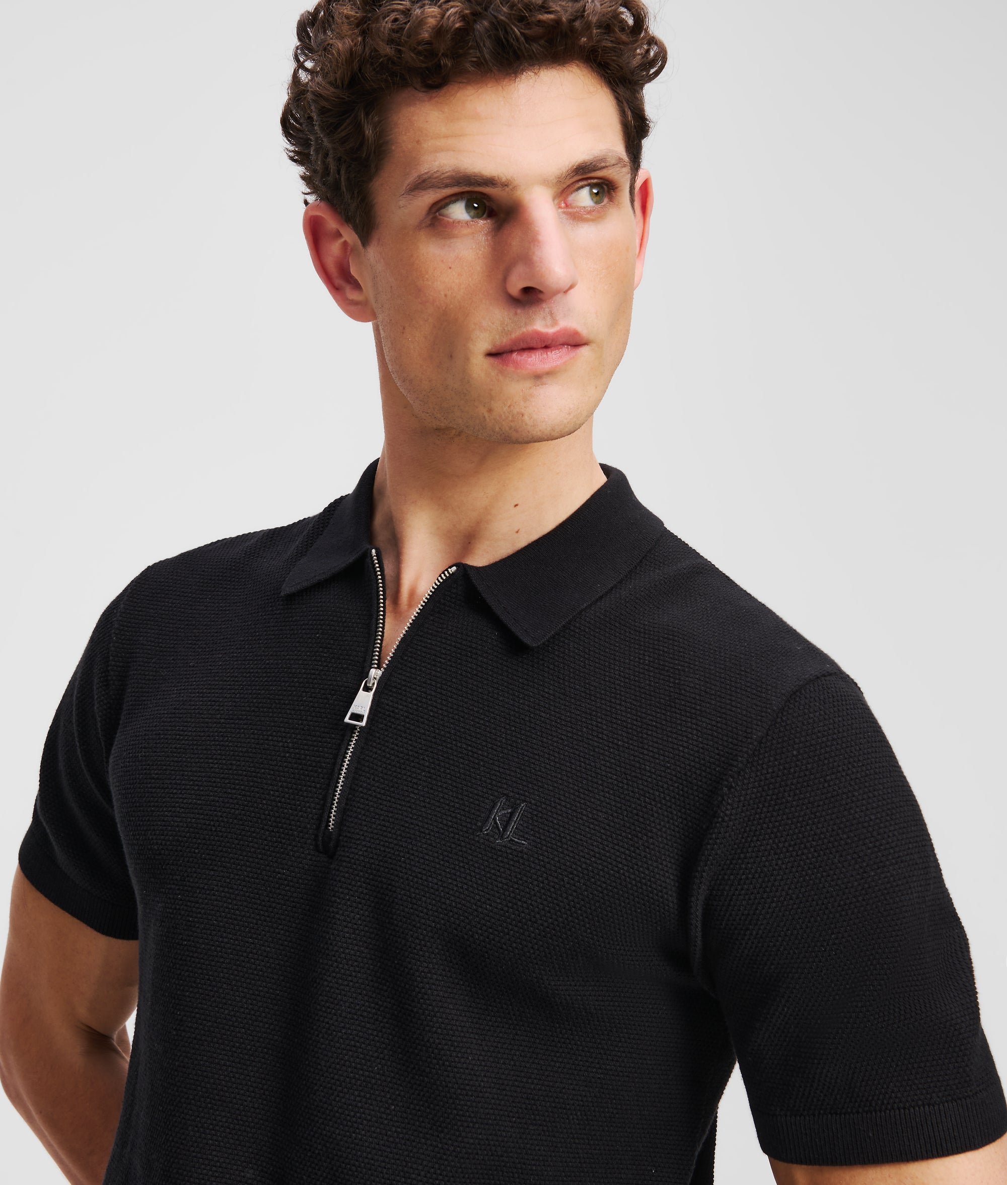 Poloshirt met ritssluiting
