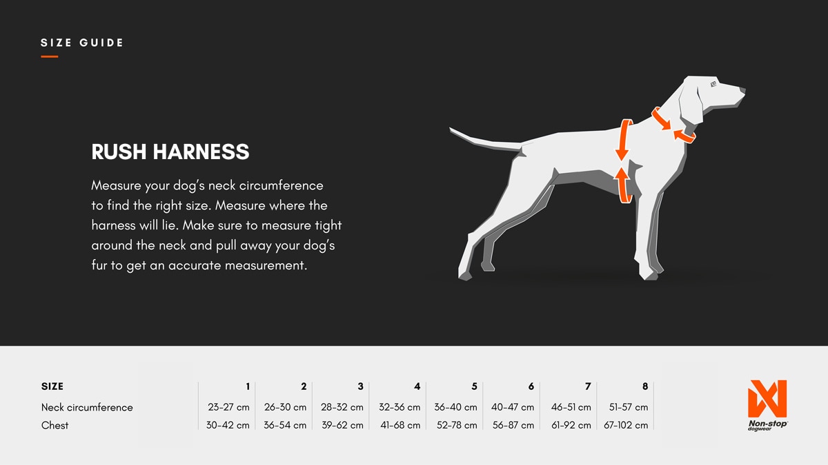 Kjøp Non-Stop Dogwear Rush Harness fra Hekta på tur!