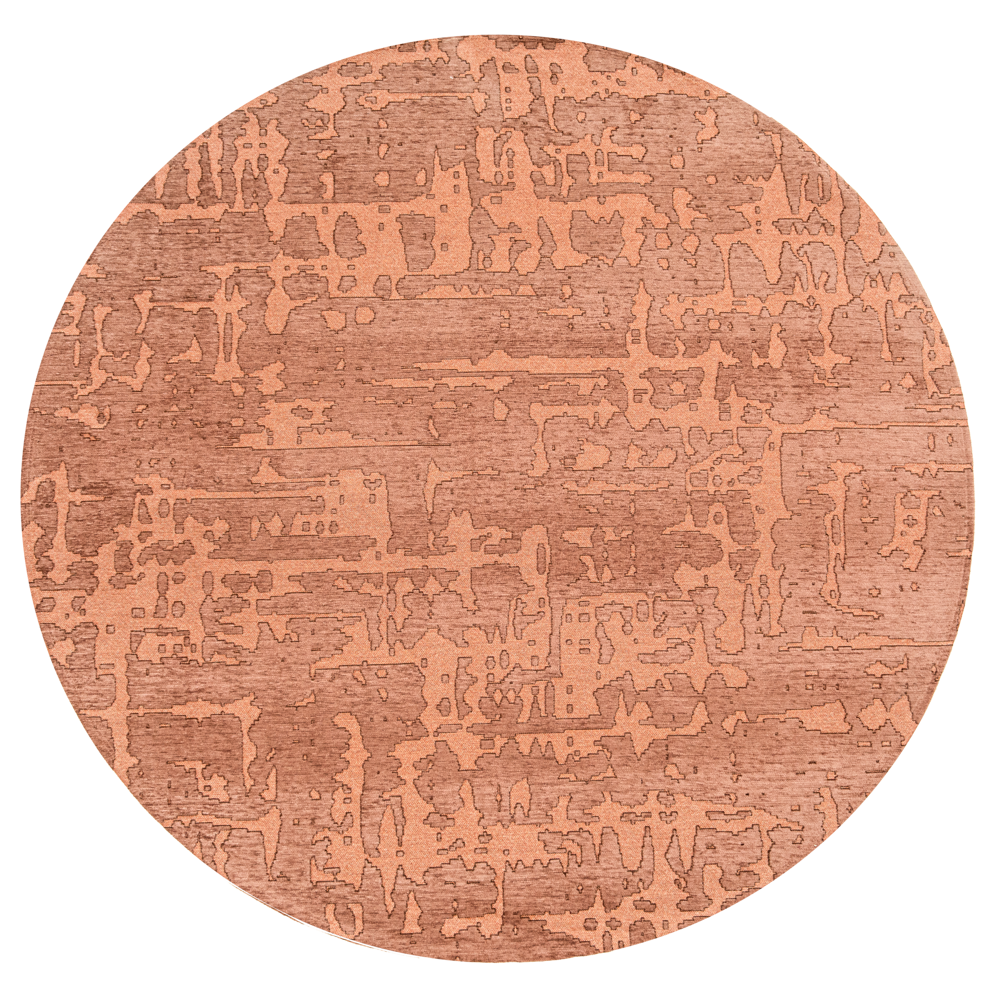 Ecorugs vloerkleed Baobab koper ∅ 240 cm