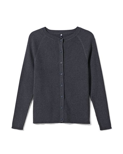 gilet maillé et côtelé pour femmes bleu foncé