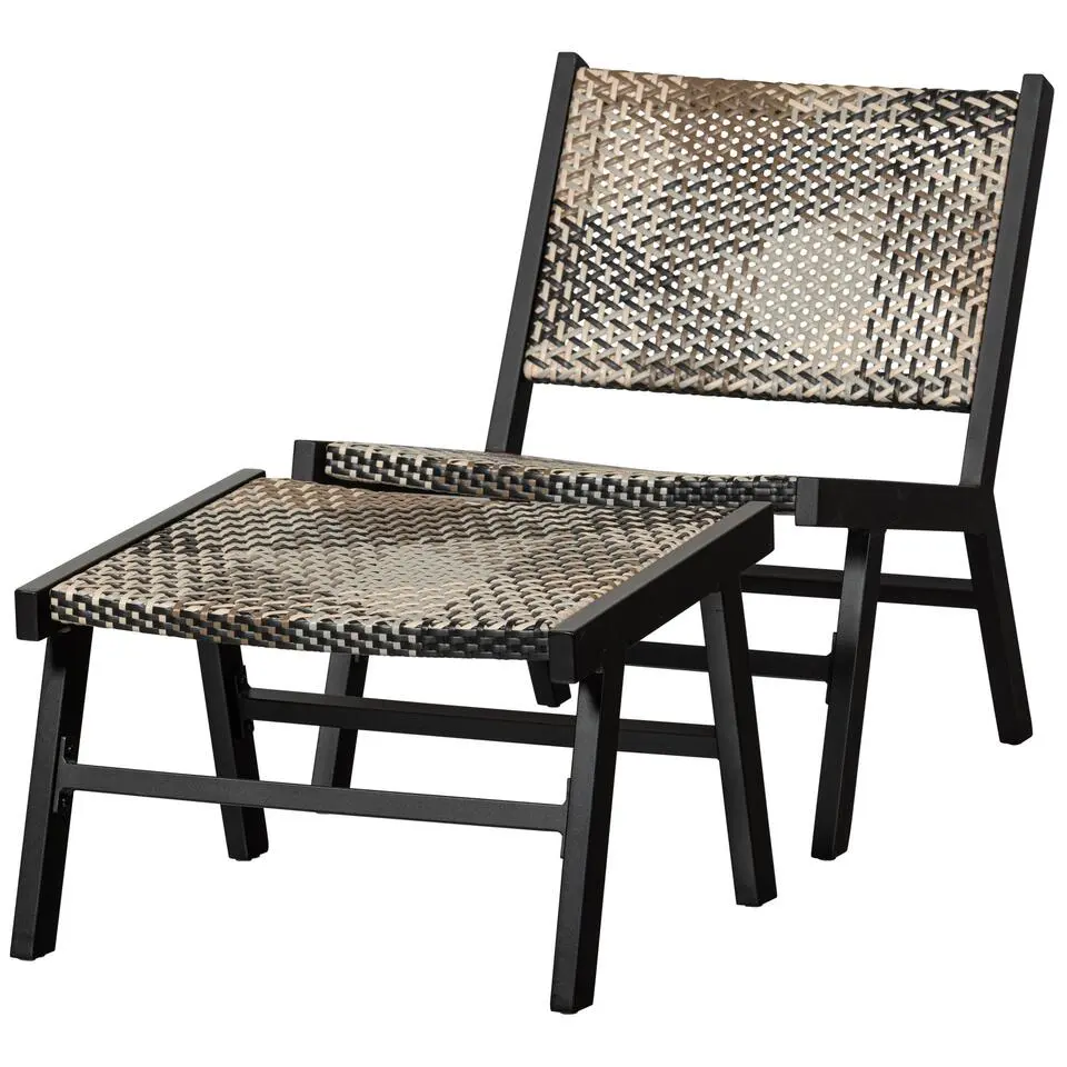 WOOOD Pom Hockers Tuin - Aluminium - Multicolor - Set van 2