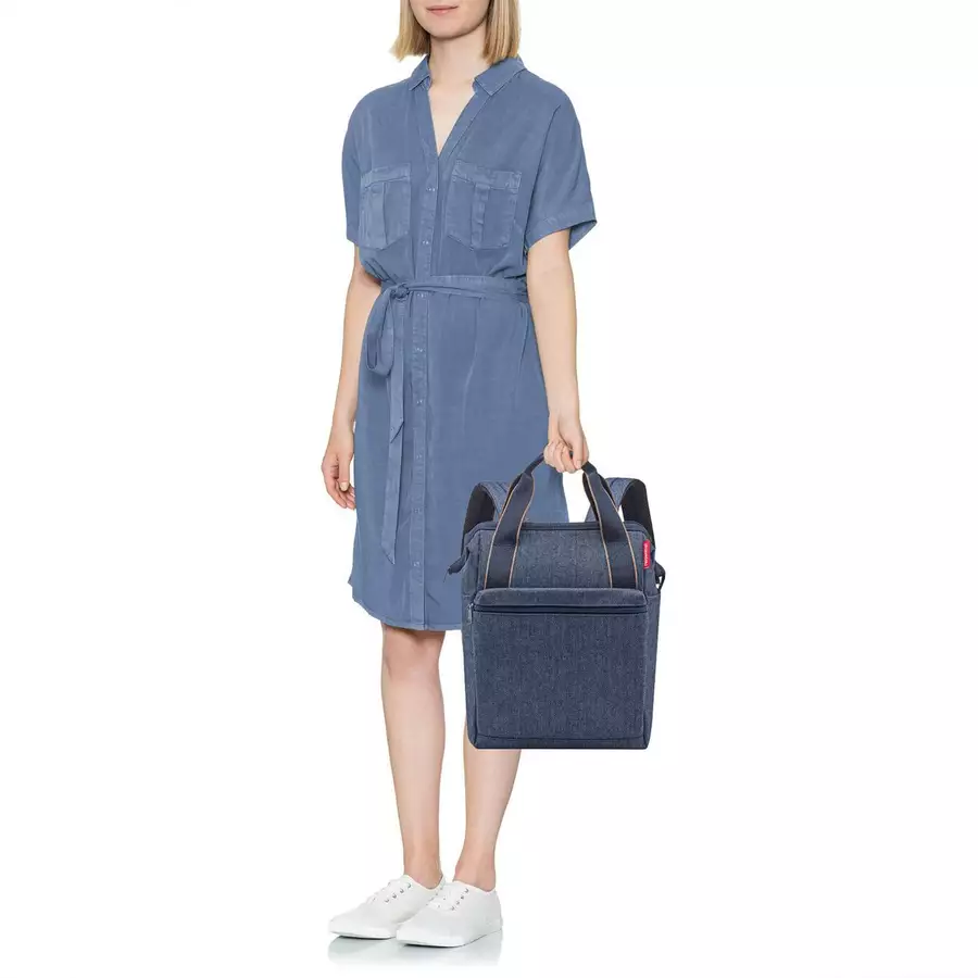reisenthel travelling allrounder R - Rucksack 40 cm herringbone dark blue
