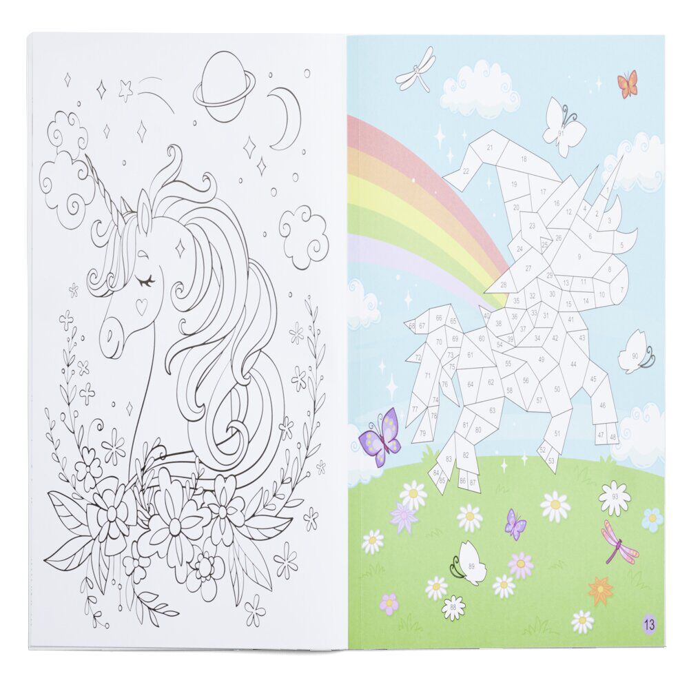 Livre de coloriage et stickers - 12 pages